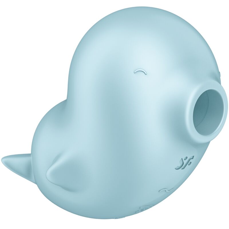 SATISFYER AIR PULSE Sassy Seal Stimulateur Vibrateur Bleu — accessoires inclus