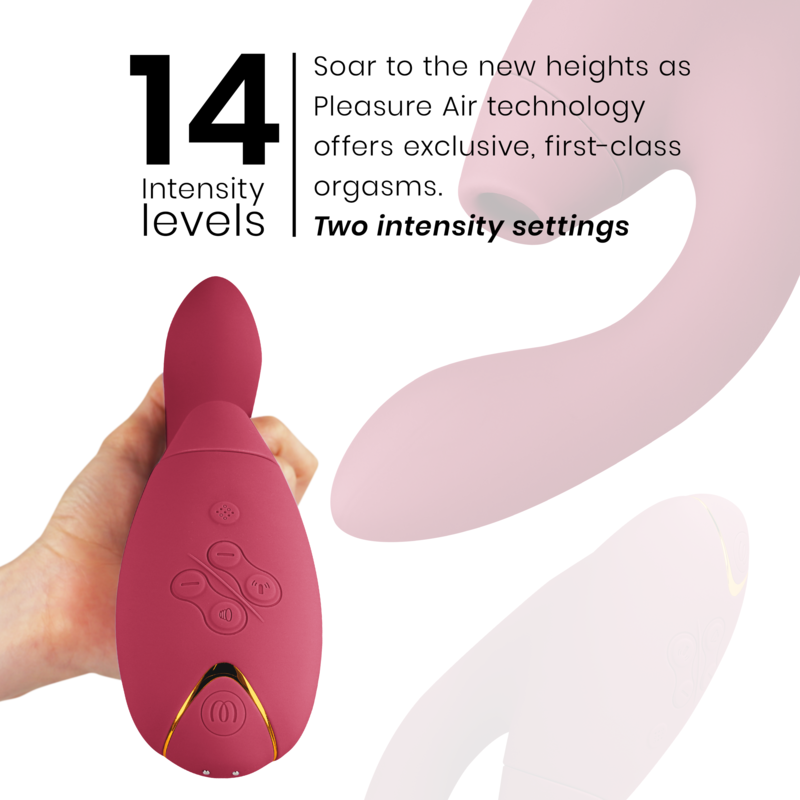 WOMANIZER Duo 2 Stimulateur Bordeaux — accessoires inclus