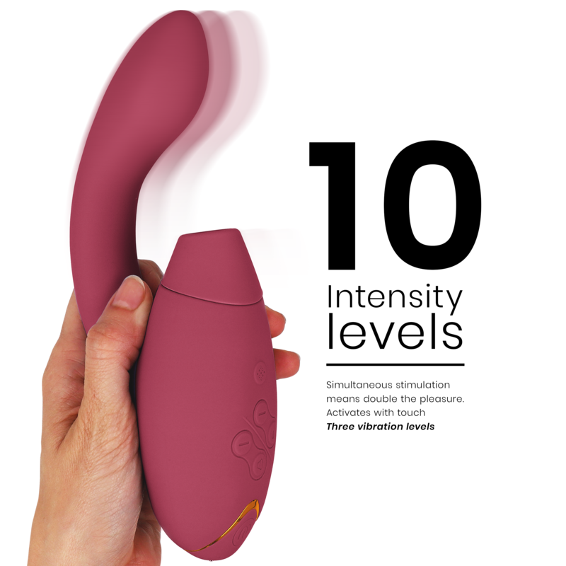 WOMANIZER Duo 2 Stimulateur Bordeaux — vue arrière