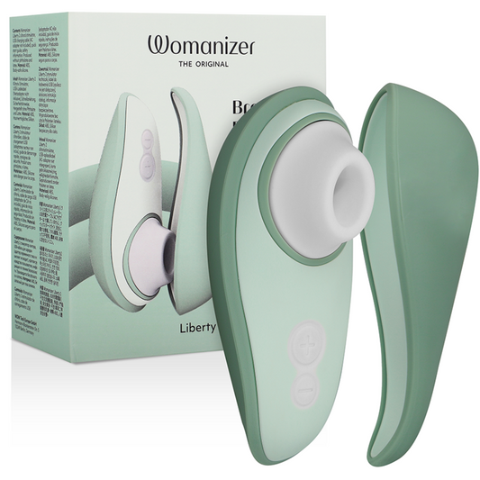 WOMANIZER Liberty 2 Stimulateur Clitoris Aspiration Vert Clair - Aura Intime