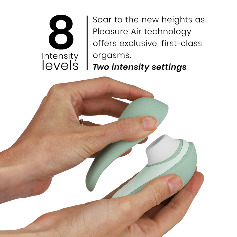 WOMANIZER Liberty 2 Stimulateur Clitoris Aspiration Vert Clair — accessoires inclus