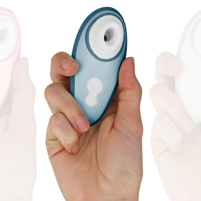 WOMANIZER Liberty 2 Stimulateur Clitoris Aspiration Bleu — vue arrière