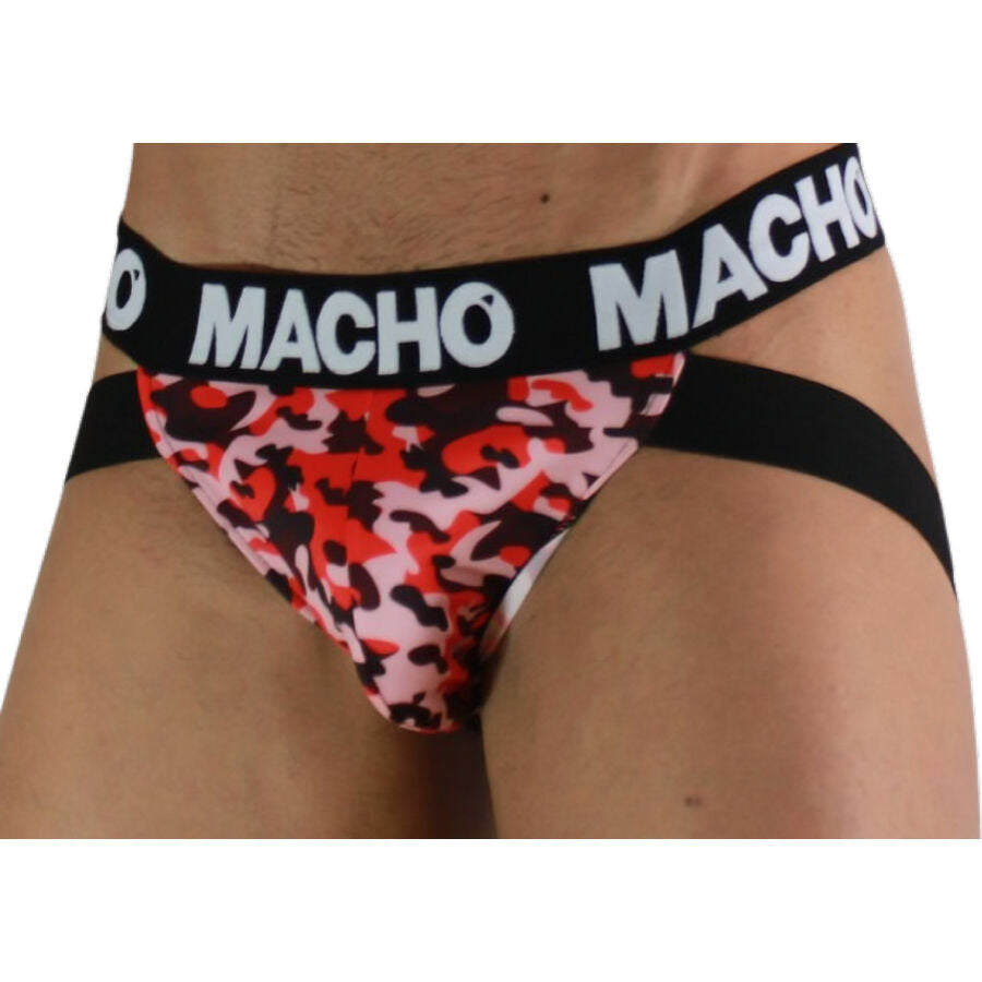 MACHO UNDERWEAR Mx28Mr Jock Militaire Rouge Xl — vue détaillée
