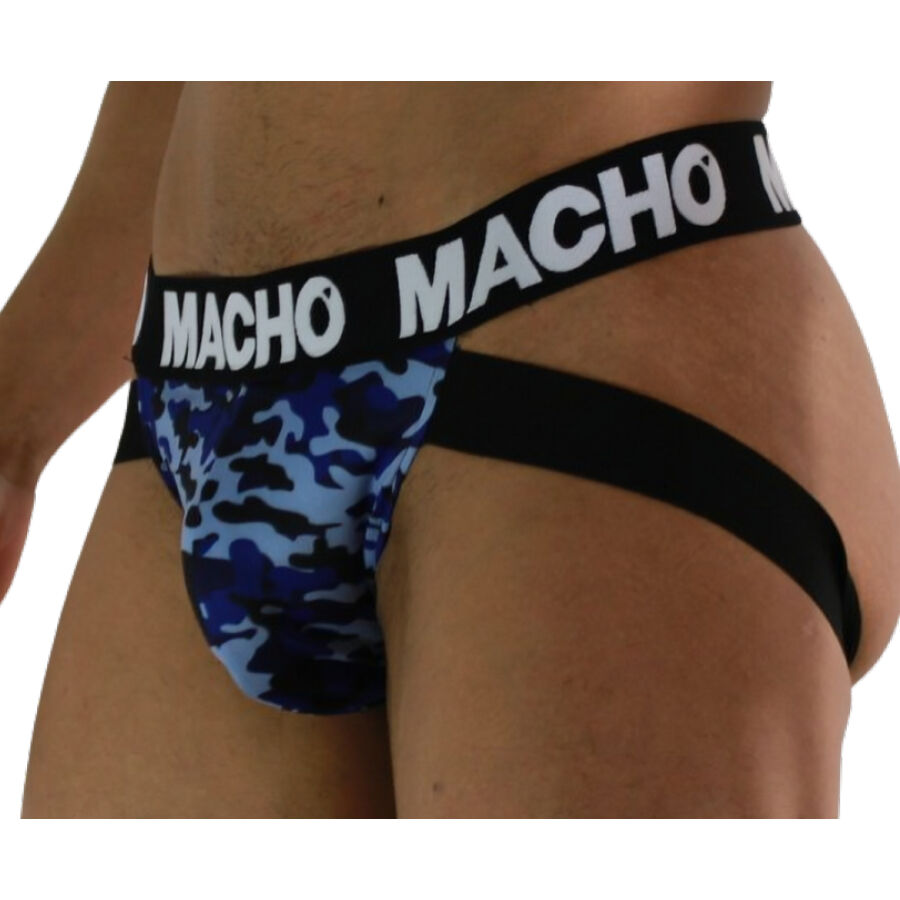 MACHO UNDERWEAR Mx28Ma Jock Bleu Militaire S — vue détaillée