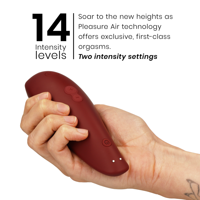 WOMANIZER Stimulateur Clitoral Classic 2 Bordeaux — accessoires inclus