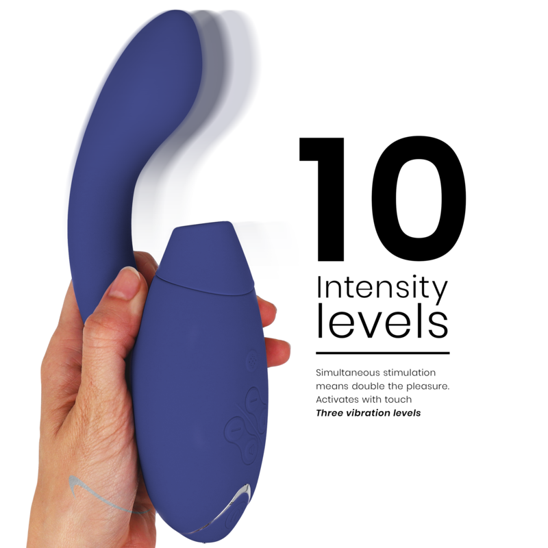 WOMANIZER Duo 2 Stimulateur Bleu — vue arrière
