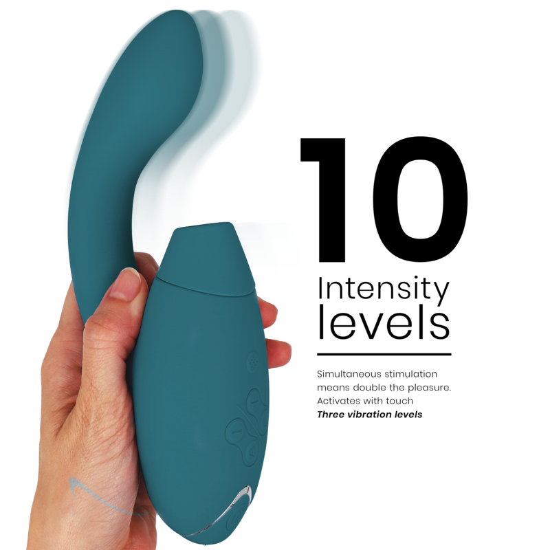 WOMANIZER Duo 2 Stimulator Bleu Pétrole — vue arrière