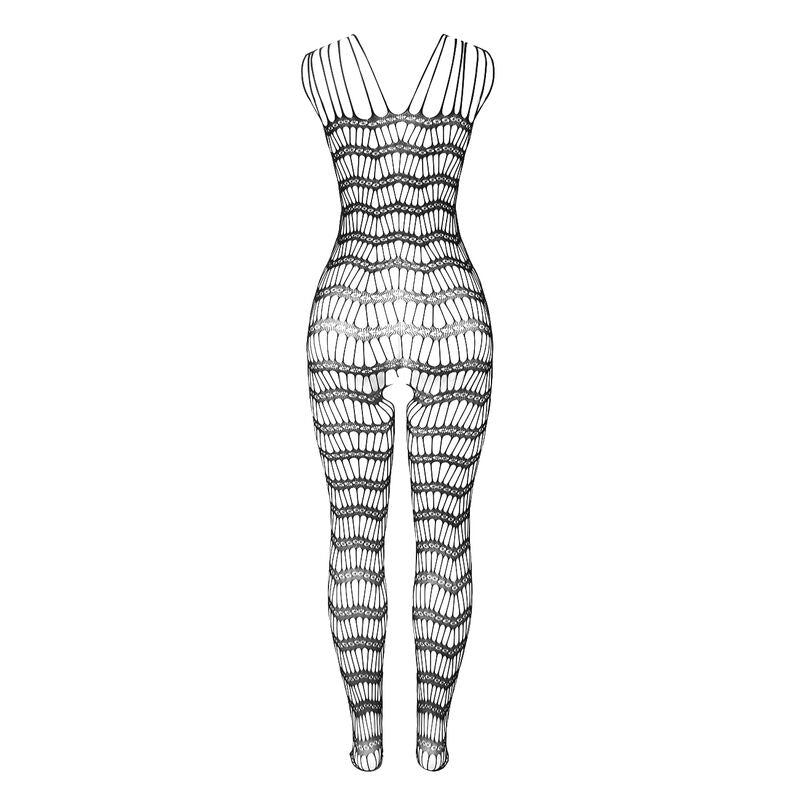 SUBBLIME BODYSTOCKINGS 951696 Bodystocking Résille Ouvert Bretelles Sur Épaules ... — accessoires inclus