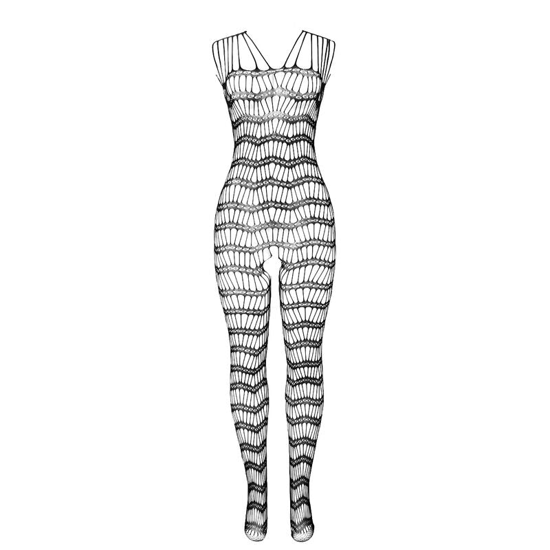 SUBBLIME BODYSTOCKINGS 951696 Bodystocking Résille Ouvert Bretelles Sur Épaules ... — vue arrière