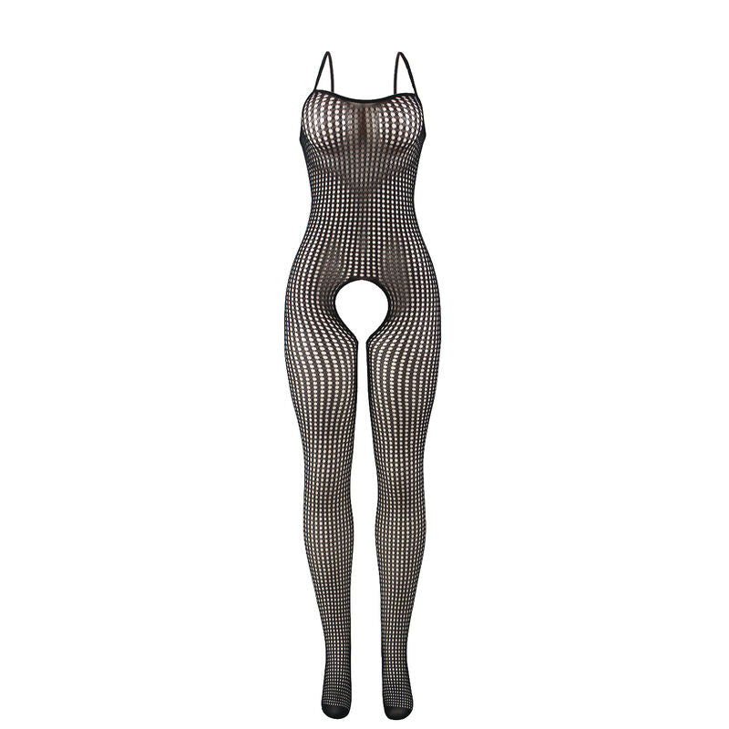 SUBBLIME BODYSTOCKINGS 951726 Bodystocking Noir Résille Élastique Sans Fourrure ... — vue arrière