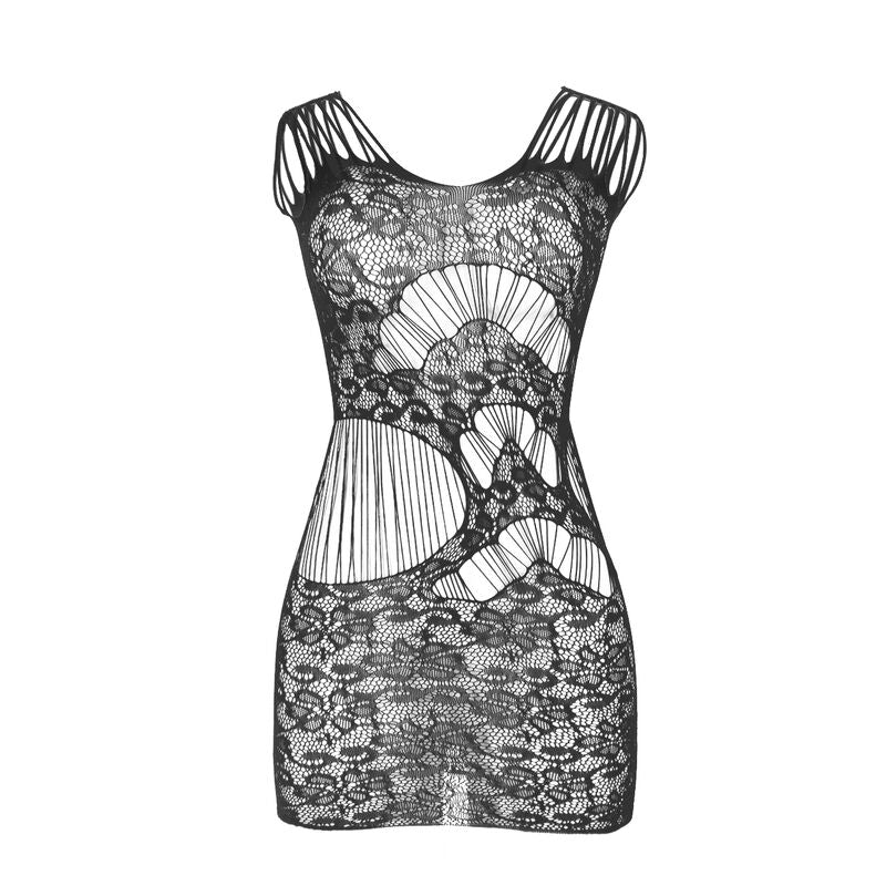 SUBBLIME DRESSES 951771 Robe Long Dos Ouvert Resille Noir Taille Unique — vue alternative