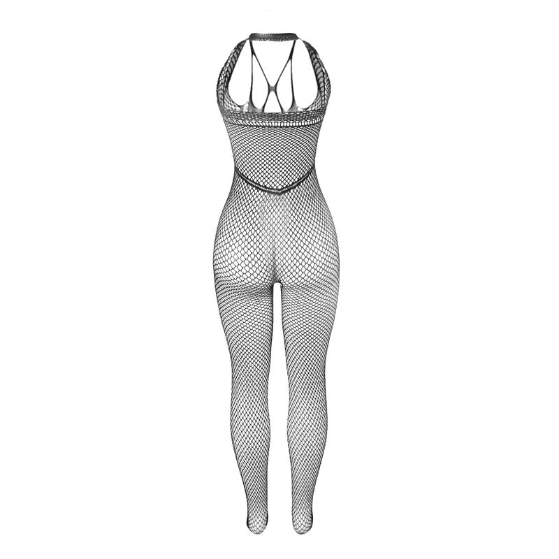 SUBBLIME BODYSTOCKINGS 951788 Bodystocking Long Resille Bretelles Sur Poitrine D... — vue arrière