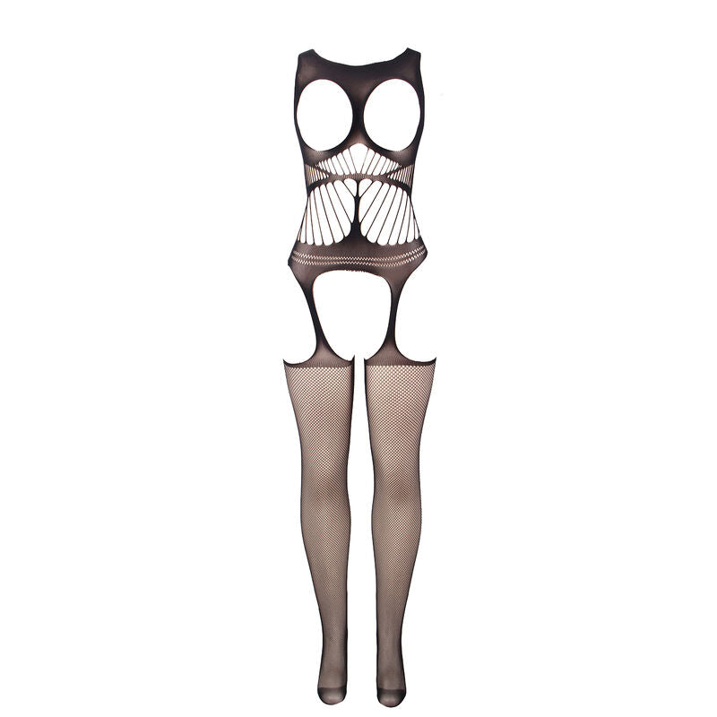 SUBBLIME BODYSTOCKINGS 951900 Bodystocking Résille Sans Fourrure Coque Épaules O... — vue alternative