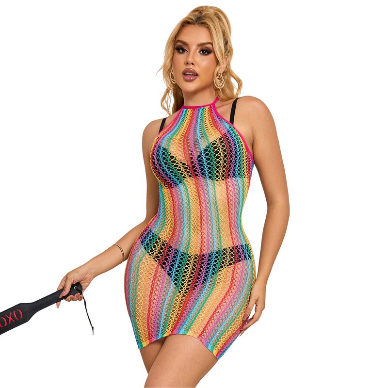 SUBBLIME DRESSES 952341 Robe Réseille Arc--Ciel Taille Unique - Aura Intime