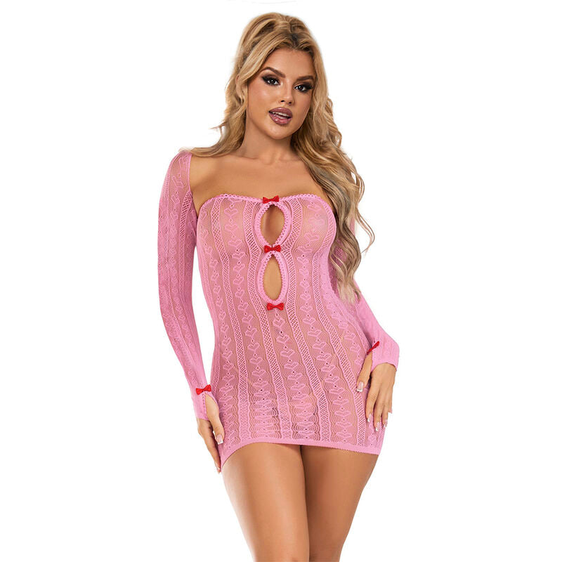 SUBBLIME DRESSES 952471 Robe Réseille Rose Taille Unique — vue arrière