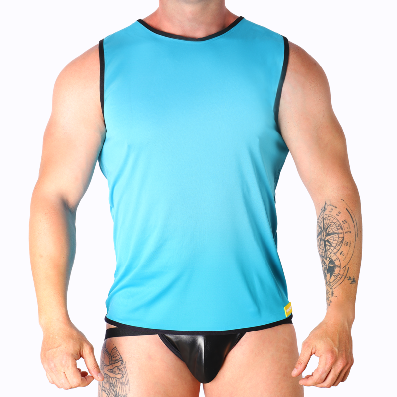 MACHO UNDERWEAR T-SHIRT BLEU L/XL - Aura Intime