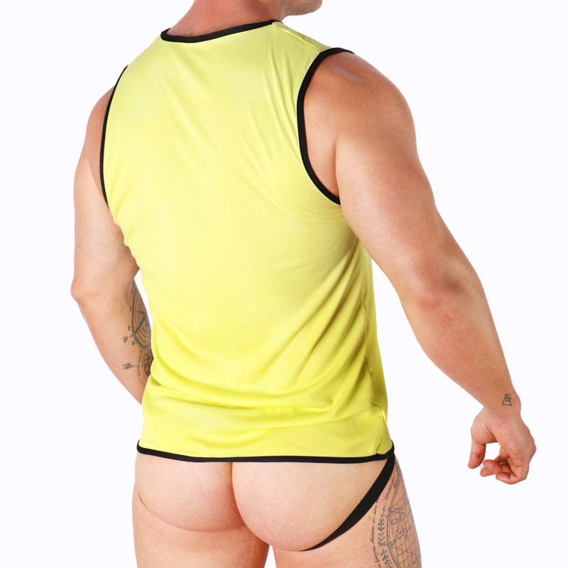 MACHO UNDERWEAR T-SHIRT JAUNE L/XL — vue détaillée