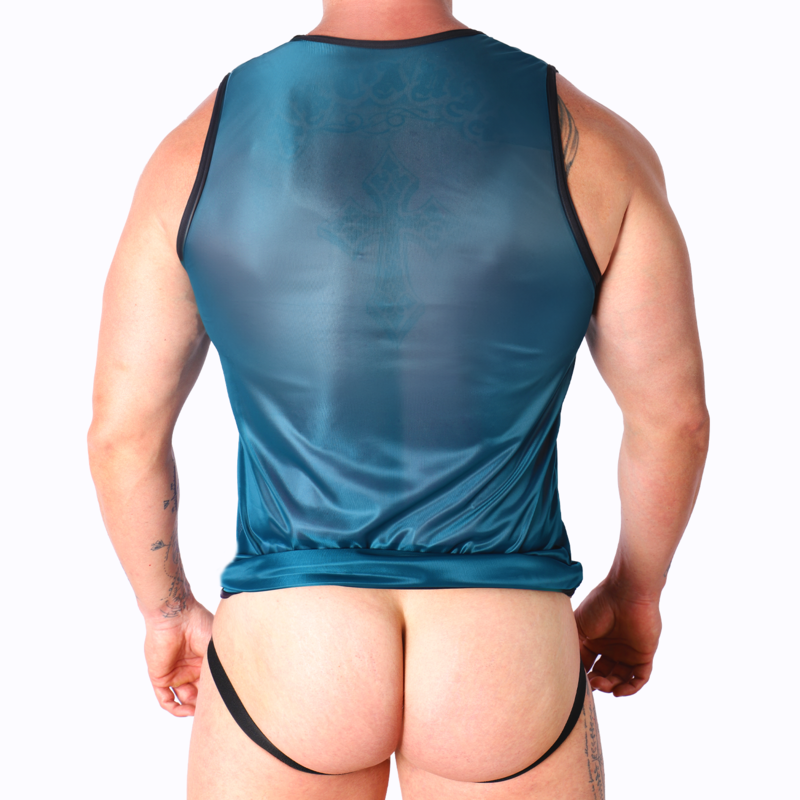 MACHO UNDERWEAR T-SHIRT VERT L/XL — vue arrière