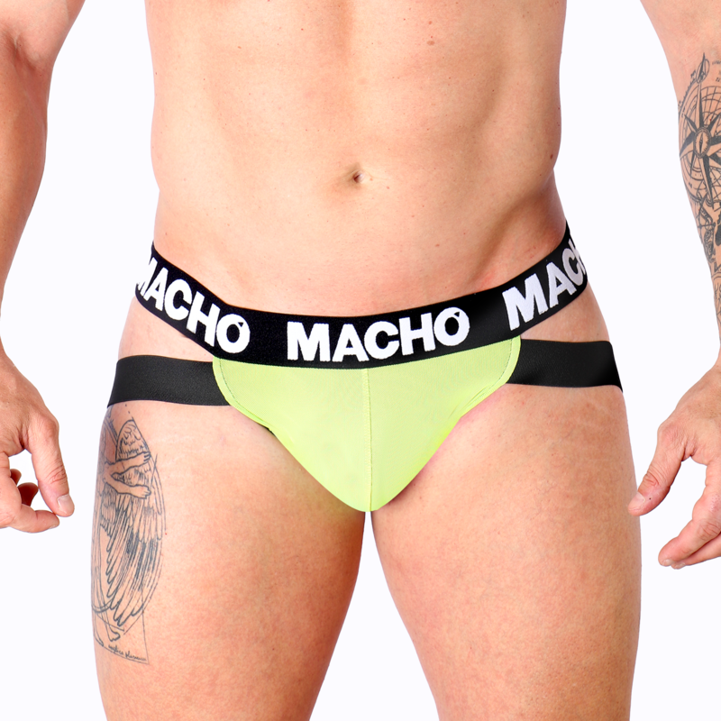 MACHO UNDERWEAR Mx28Fa Jock Jaune M - Aura Intime