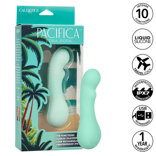 CALEXOTICS Pacifica Bora Bora Estimulateur Point G 10 Vibrations Aqua - Aura Intime