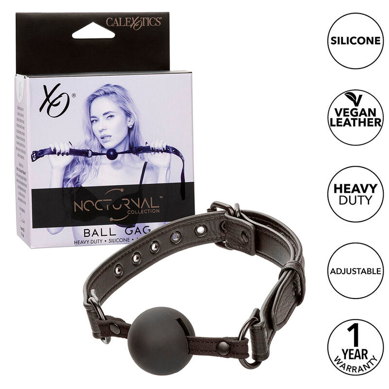 CALEXOTICS Nocturnal Bâillon À Boule Silicone Noir - Aura Intime