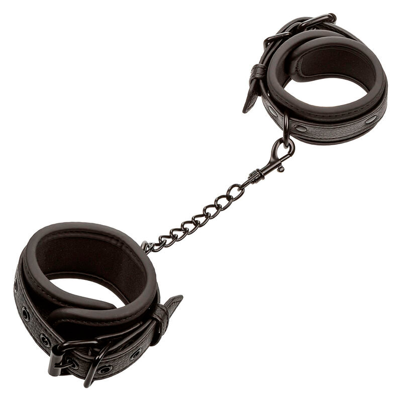 CALEXOTICS Nocturnal Poignets Cuir Réglables Noirs — vue détaillée