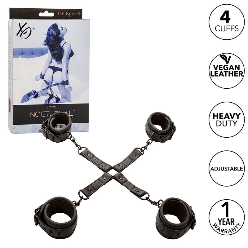 CALEXOTICS Nocturnal Connecteur Tie Hog Cuero Ajustable Noir - Aura Intime