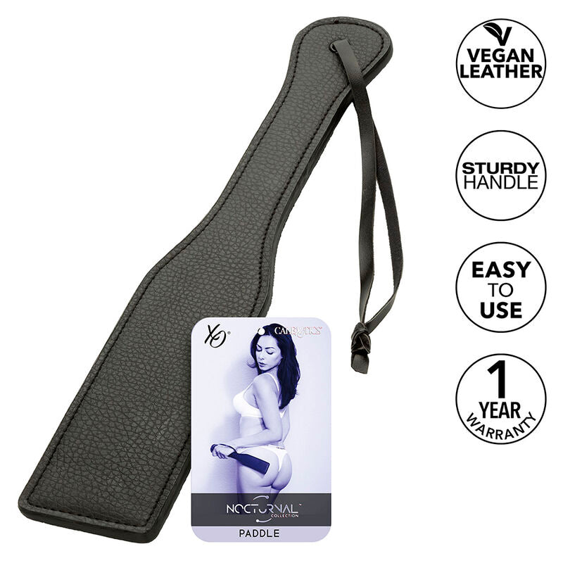 CALEXOTICS Nocturnal Paddle Cuir Noir - Aura Intime
