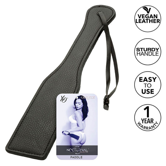 CALEXOTICS Nocturnal Paddle Cuir Noir - Aura Intime