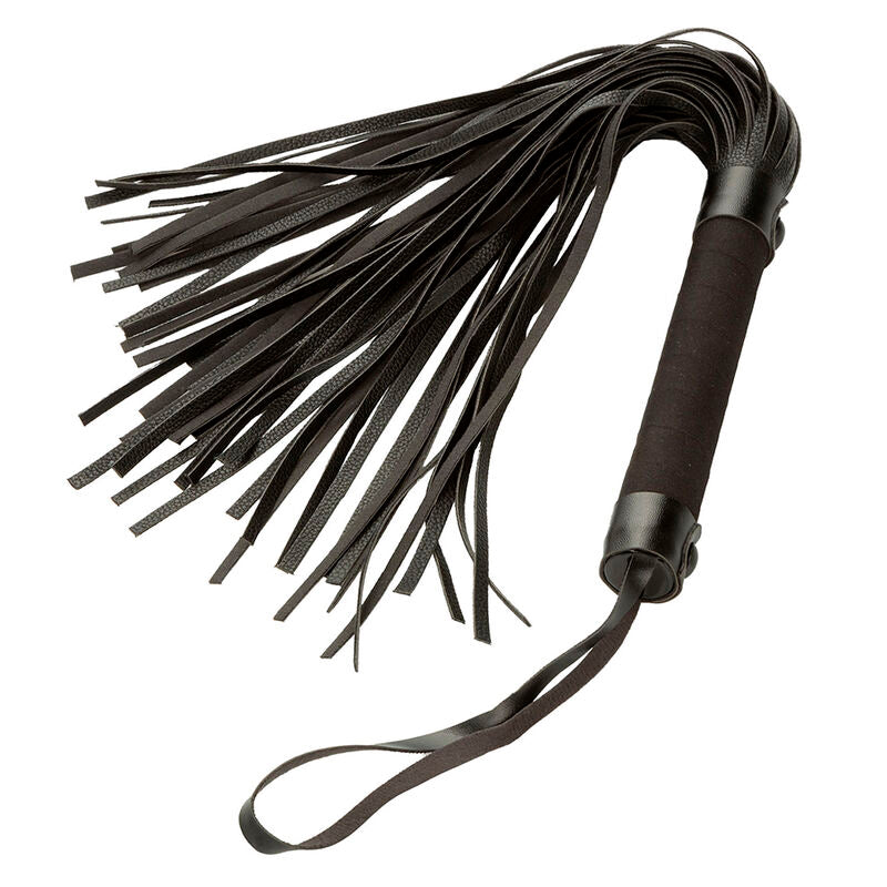 CALEXOTICS Nocturnal Flogger Cuir Noir — vue détaillée