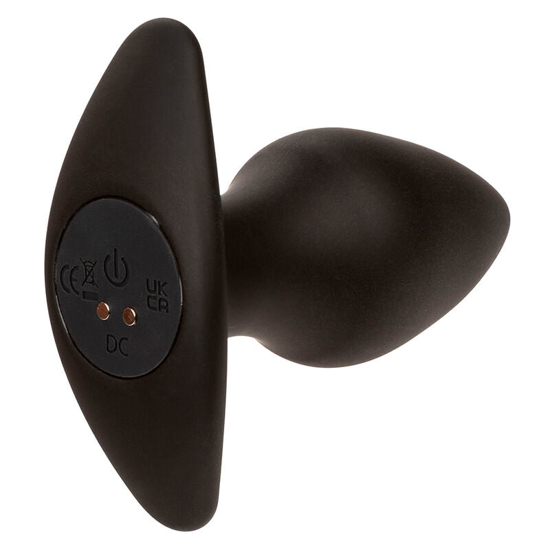CALEXOTICS ROCK BOTTOM PLUG ANAL PARFAIT 10 VIBRATIONS SILICONE NOIR — vue arrière