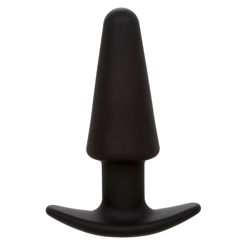 CALEXOTICS ROCK BOTTOM TAPERED ANAL PLUG 10 VIBRATIONS SILICONE NOIR — vue détaillée