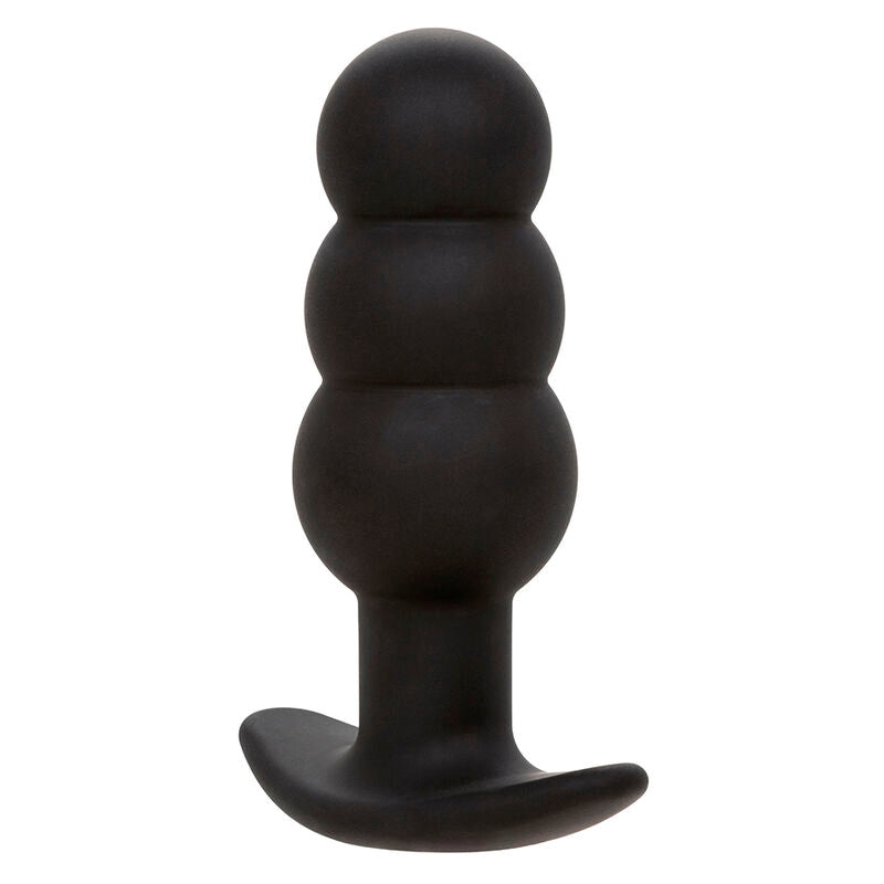 CALEXOTICS ROCK BOTTOM PLUG ANAL PERLÉ 10 VIBRATIONS SILICONE NOIR — vue détaillée