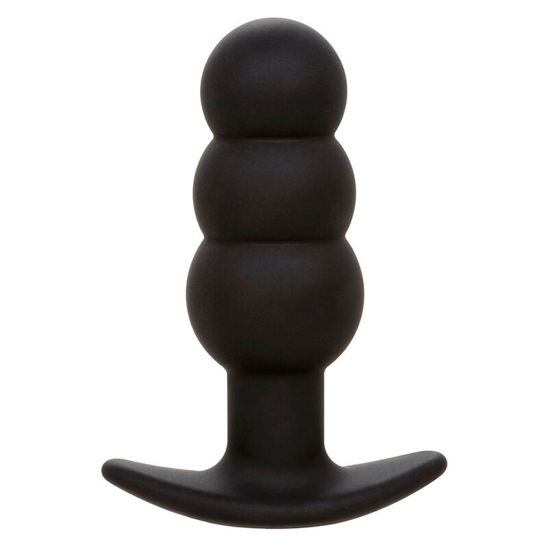 CALEXOTICS ROCK BOTTOM PLUG ANAL PERLÉ 10 VIBRATIONS SILICONE NOIR — vue alternative