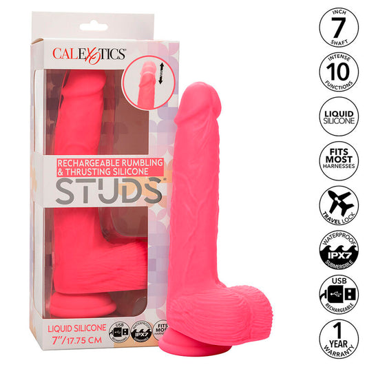 CALEXOTICS Studs Vibrateur Réaliste 10 Vibrations Rose - Aura Intime