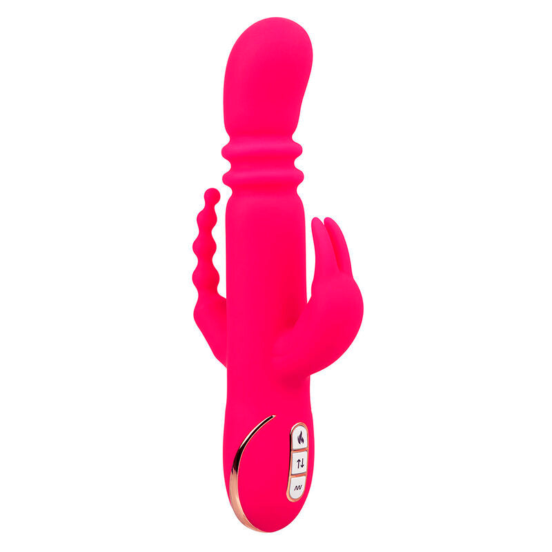 CALEXOTICS Jack Fantasy Triple Vibrateur Chauffant Lapin Rose — vue détaillée
