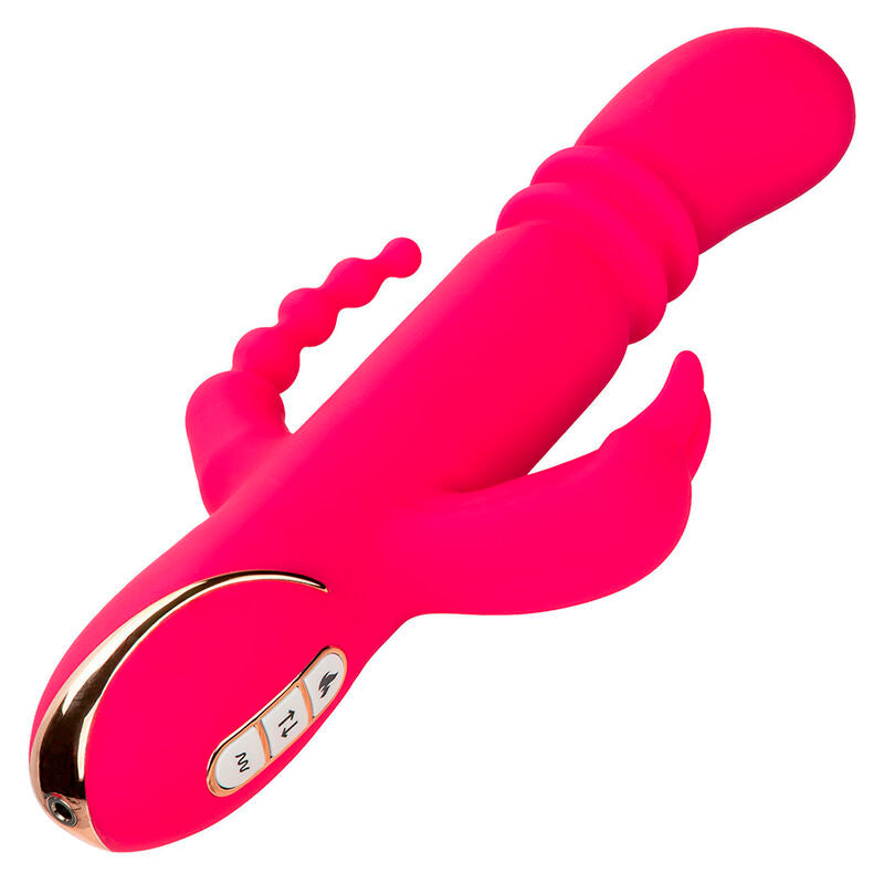 CALEXOTICS Jack Fantasy Triple Vibrateur Chauffant Lapin Rose — vue alternative