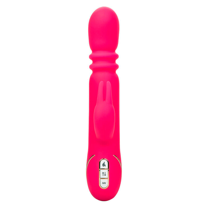 CALEXOTICS Jack Fantasy Triple Vibrateur Chauffant Lapin Rose — vue arrière
