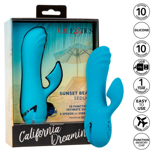 CALEXOTICS Sunset Beach Seducer Vibrateur & Stimulateur 10 Fonctions... - Aura Intime