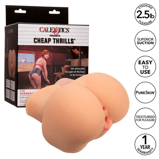 CALEXOTICS Fille Fermier Double Masturbateur Réaliste Chair - Aura Intime