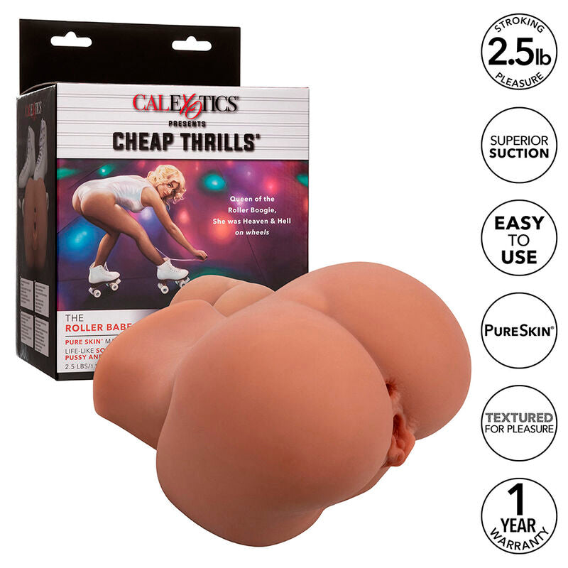 CALEXOTICS The Roller Babe Masturbateur Double Réaliste Flesh - Aura Intime