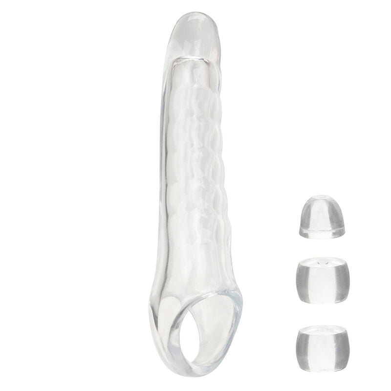 CALEXOTICS MAXX EXTENSEUR PÉNIS RÉGLABLE TRANSPARENT — vue arrière