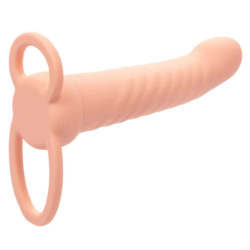 CALEXOTICS MAXX DOUBLE PÉNÉTRATEUR NERVURÉ 10 VIBRATIONS FLESH — vue alternative