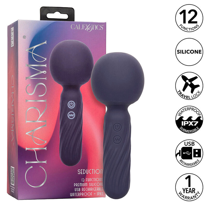 CALEXOTICS Charisma Seduction Masseur 12 Fonctions 17,75 Cm X 6,25 C... - Aura Intime