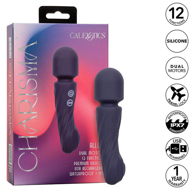 CALEXOTICS Charisma Allure Masseur Double Moteurs 12 Fonctions 17,25... - Aura Intime
