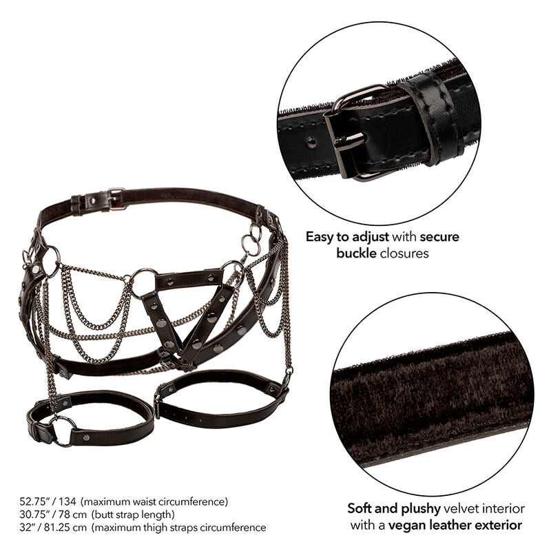 CALEXOTICS Euphoria Harnais Cuisse Multichaînes Premium Grande Taille — vue alternative