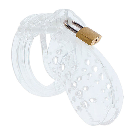 HIDDEN DESIRE Extreme Cage Chasteté Acrylique Réglable Transparent - Aura Intime