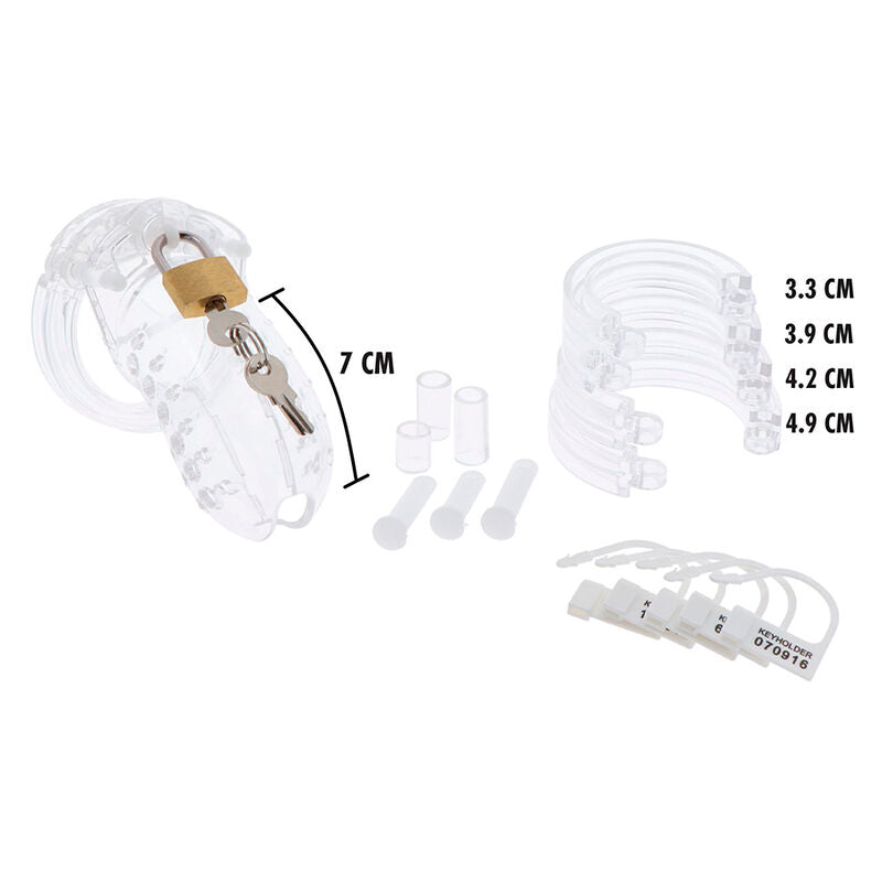 HIDDEN DESIRE Extreme Cage Chasteté Acrylique Réglable Transparent — vue alternative