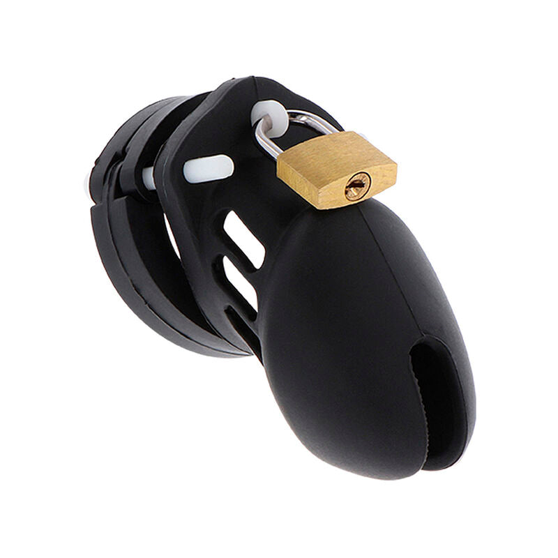 HIDDEN DESIRE Extreme Cage Chasteté Silicone Taille S Noir - Aura Intime
