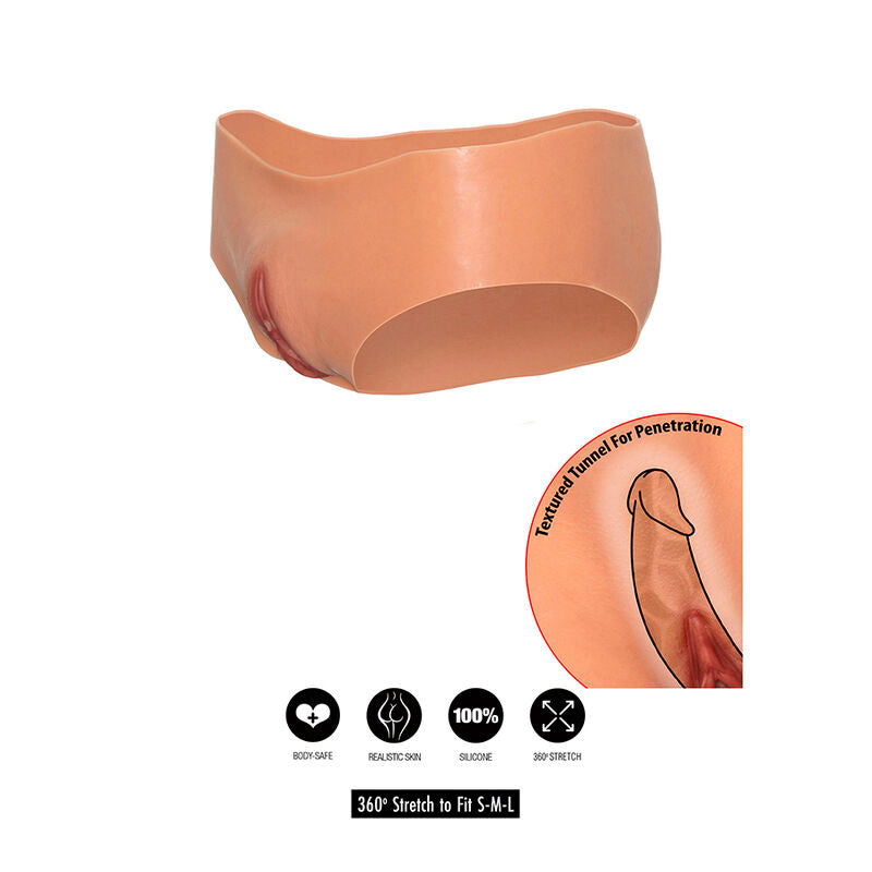 HIDDEN DESIRE Alter Ego Culotte Vagin Ouvert Taille Basse Chair — vue alternative